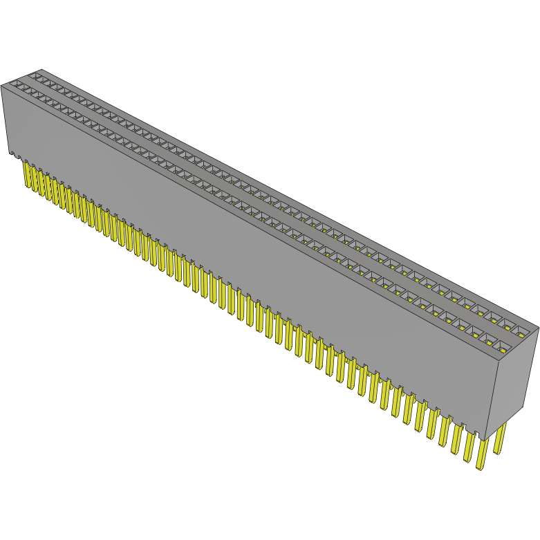 Samtec-SMS-150-02-S-D Steckverbinderleisten und Leiterplattenbuchsen Conn Socket Strip SKT 100 POS 1.27mm Solder ST Thru-Hole Tube