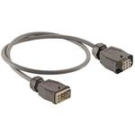 Copper cable (round) Pre-assembled on both sides Cable length 1 m