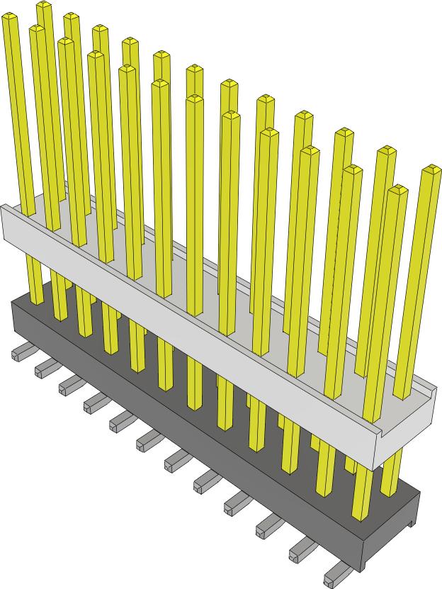 Samtec-HW-12-12-L-D-450-SM-A Steckverbinderleisten und Leiterplattenbuchsen Conn Board Stacker HDR 24 POS 2.54mm Solder ST SMD Tube