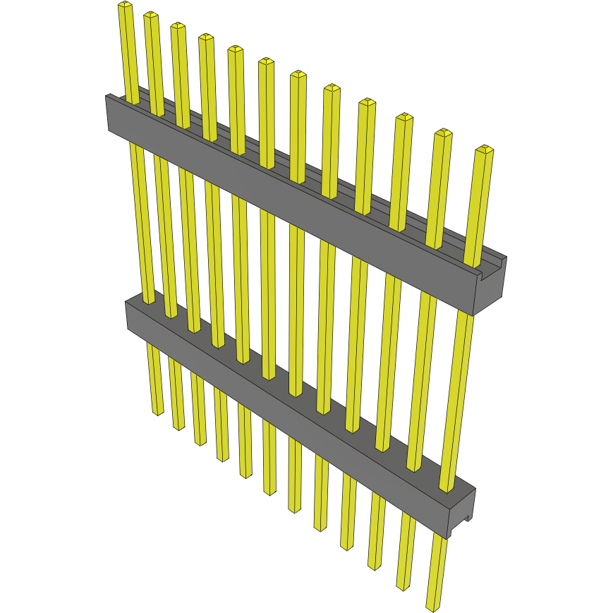 Samtec-EW-12-19-G-S-750 Steckverbinderleisten und Leiterplattenbuchsen Conn Board Stacker HDR 12 POS 2.54mm Solder ST Top Entry Thru-Hole Bulk