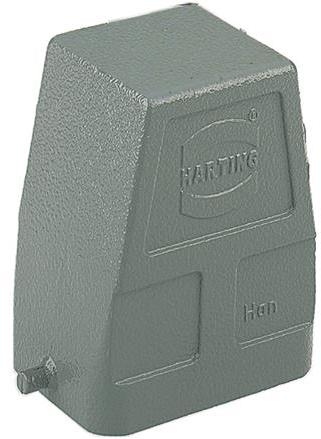 HARTING-09300060801 Schrumpfbalgenadapter Hood 180° 6B Shell Size Powder Die Cast Aluminum Single Lock Han®