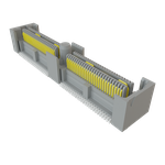 Conn Micro High Speed Terminal Strip HDR 104 POS 0.635mm Solder ST Top Entry SMD Q2™ Tray