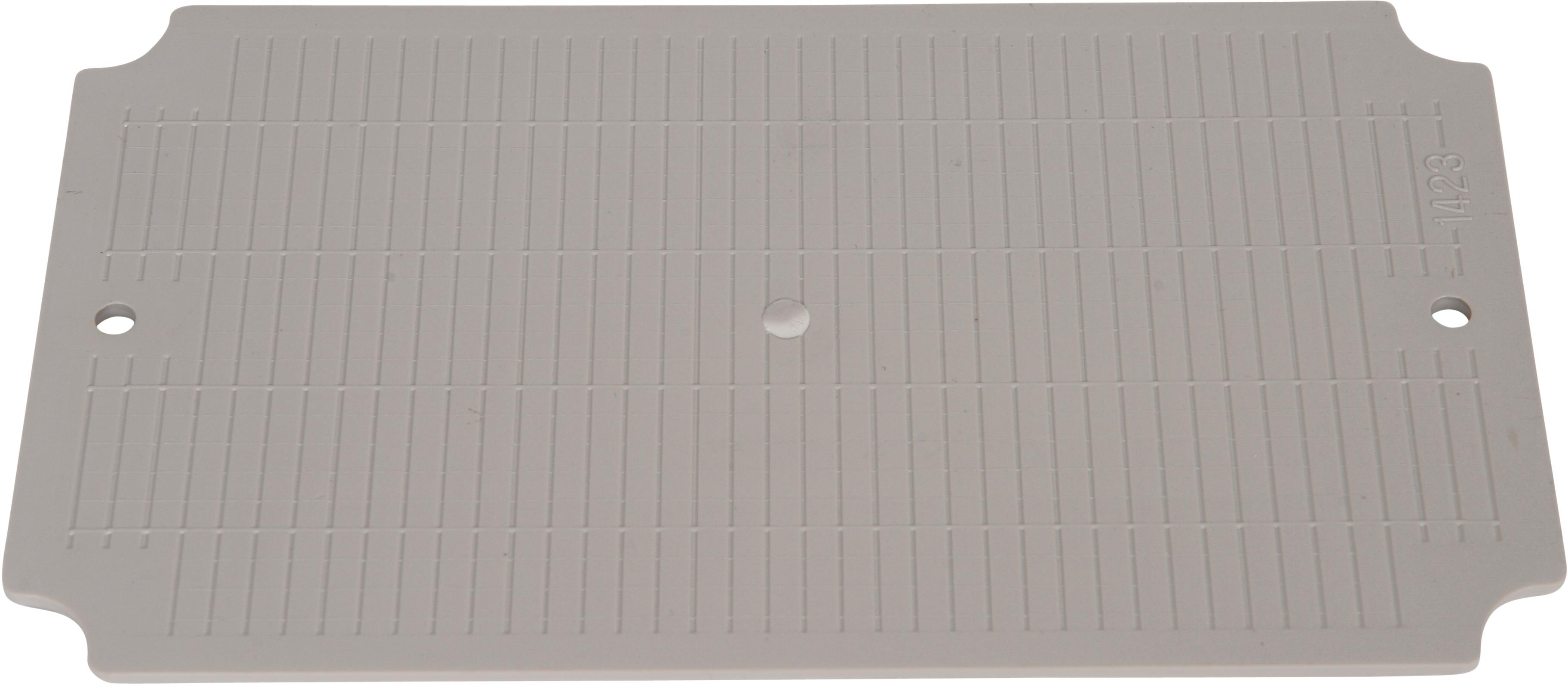 Bud Industries-PTX-22492-P null Mounting Plate Accessory, Plastic, Light Gray, 212mm Product Length, 122.5mm Product Depth, 9.5mm Product Height, For Enclosure PTH-22492