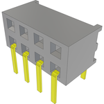 Conn Socket Strip SKT 8 POS 2mm Solder RA Side Entry Thru-Hole Bulk