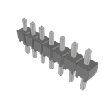 Conn Unshrouded Header HDR 7 POS 2.54mm Solder ST Top Entry Thru-Hole Bulk