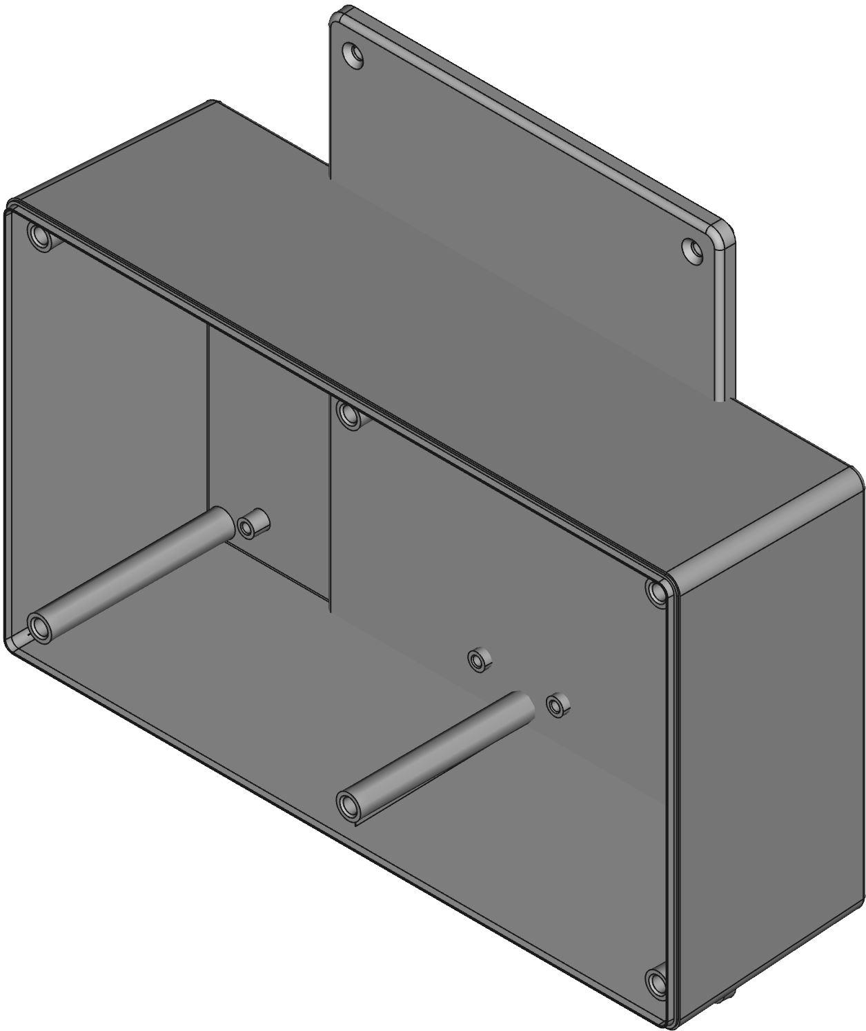 Hammond Manufacturing-1591XXETBU Translucent Blue Acrylonitrile Butadiene Styrene Wall Mount General Purpose Enclosure