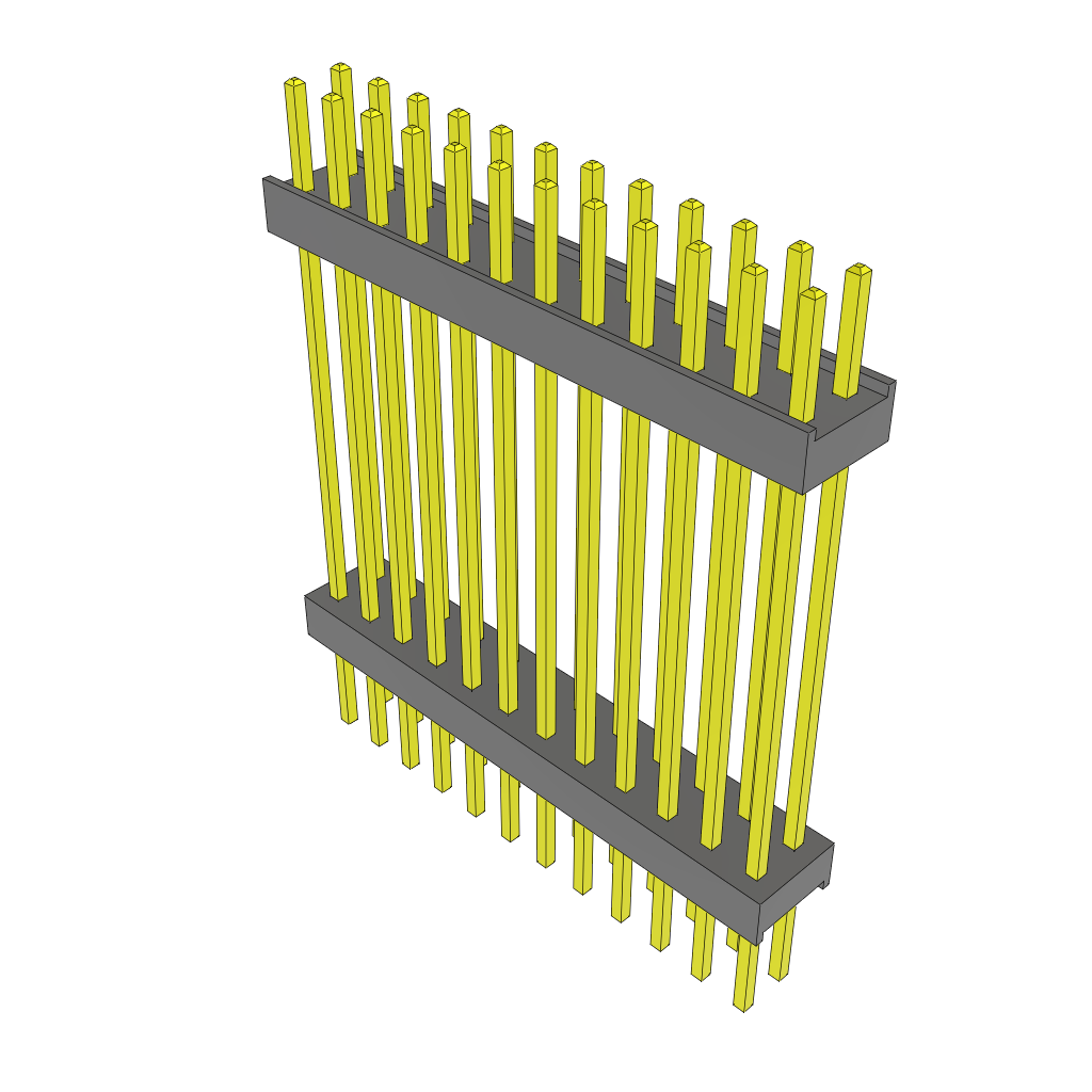 Samtec-ZW-12-14-T-D-1011-240 Steckverbinderleisten und Leiterplattenbuchsen Conn Board Stacker HDR 24 POS 2.54mm Solder ST Thru-Hole Bulk