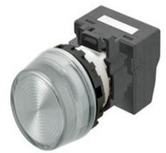 Omron-M22N-BP-TWA-WC Témoins d'interrupteur Switch Indicators 24VAC/24VDC LED Round Screw Panel Mount with Threads