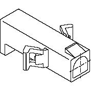 Molex-0019092019 Einzeladersteckverbinder, Gehäuse Conn Housing PL 1 POS Crimp ST Cable Mount Natural Bag