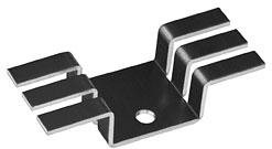 Boyd Corporation-507002B00000G Dissipateur thermique Heat Sink Passive TO-220 Hat Channel Screw Mount Aluminum 15.6°C/W Black Anodized