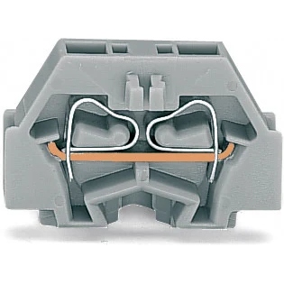 WAGO-260-323 Blocchi terminali connettore 2-Conductor end Terminal Block, without protruding snap-in mounting foot, for terminal strips with snap-in mounting feet