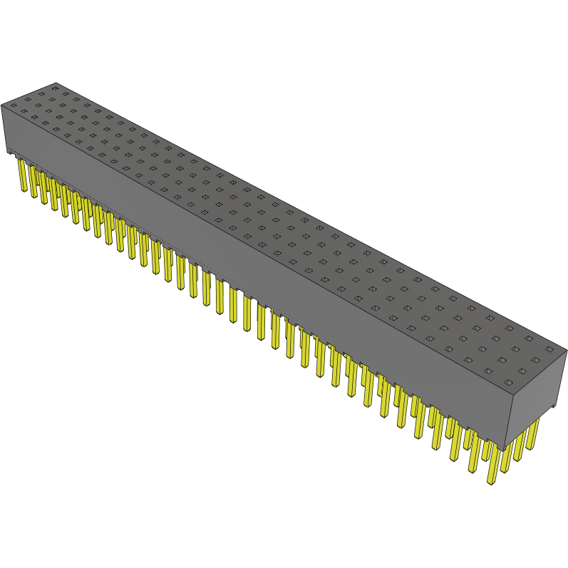 Samtec-SQT-135-03-S-Q Connector Headers and PCB Receptacles Conn Socket Strip SKT 140 POS 2mm Solder ST Top Entry Thru-Hole Tube
