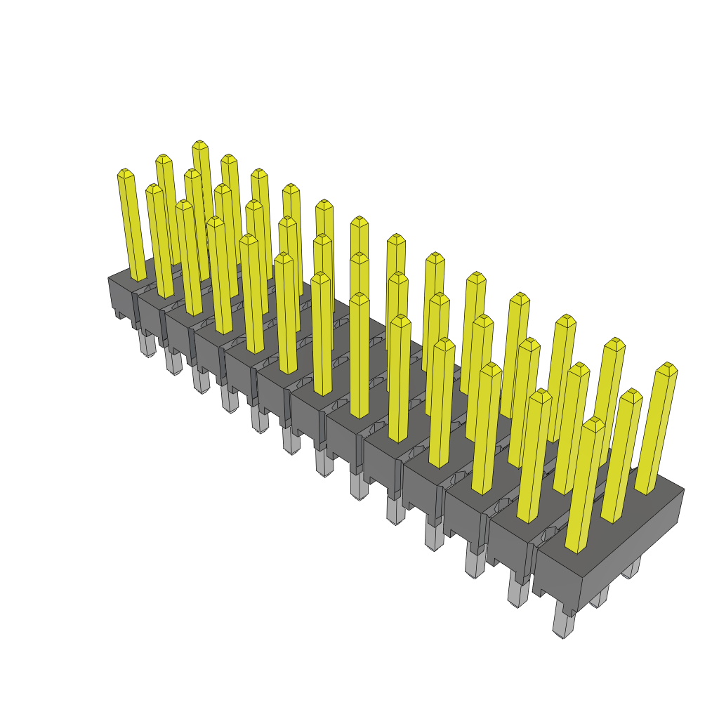 Samtec-HTSW-113-24-S-T Steckverbinderleisten und Leiterplattenbuchsen Conn Unshrouded Header HDR 39 POS 2.54mm Solder ST Top Entry Thru-Hole Bulk