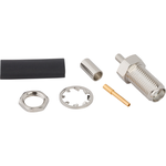 Conn SMA 0Hz to 12.4GHz 50Ohm Crimp ST Panel Mount RCP Gold