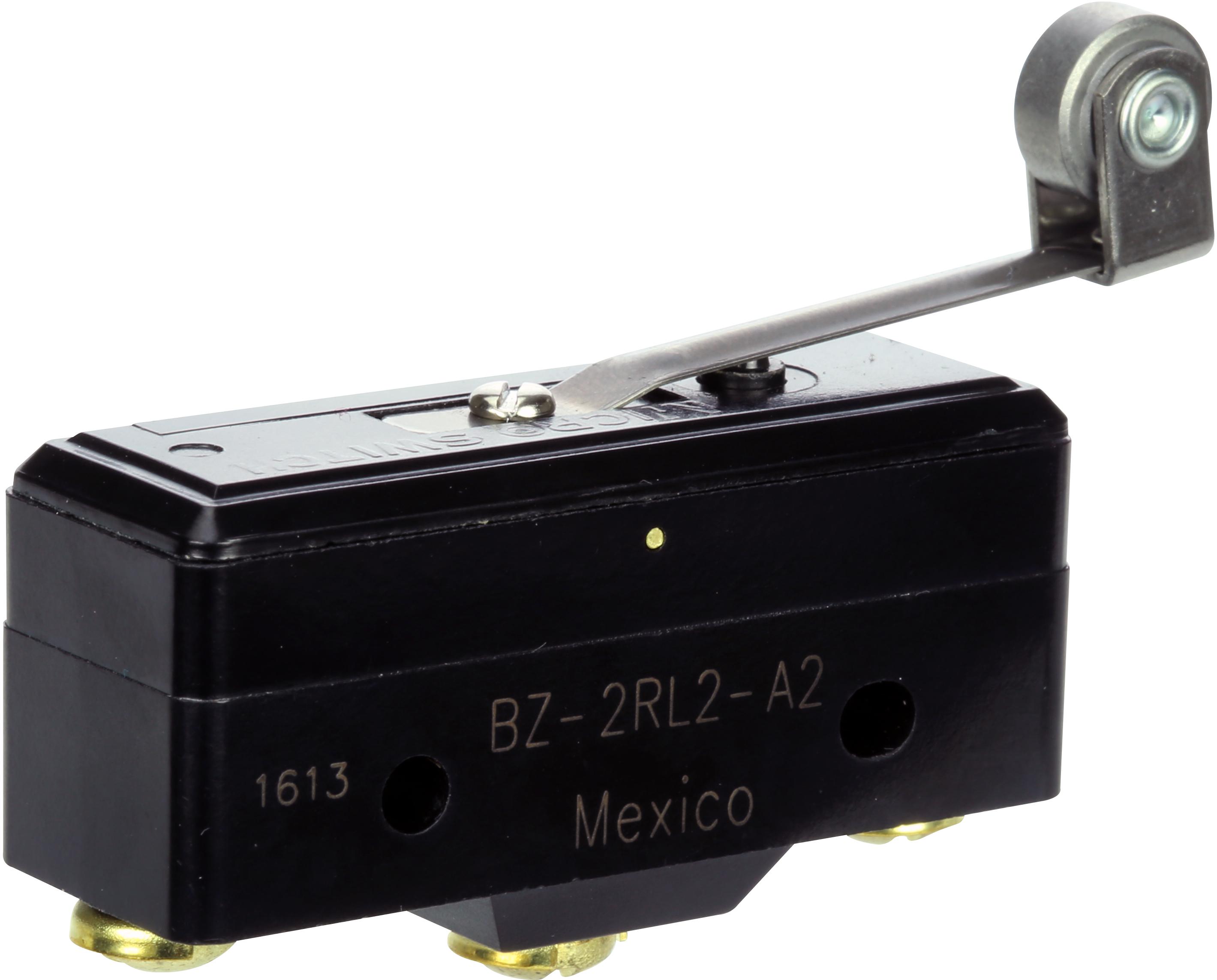 Honeywell-BZ-2RL2-A2 Switch Snap Action Switch Snap Action N.O./N.C. SPDT Flexible Roller Leaf Lever 15A 480VAC 250VDC 1.39N Screw Mount Screw