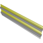 Conn Board Stacker HDR 50 POS 1.27mm Solder ST Thru-Hole Tube