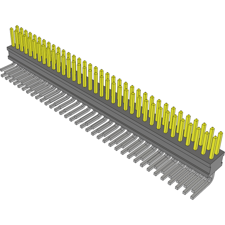 Samtec-FTSH-135-04-F-D-RA Steckverbinderleisten und Leiterplattenbuchsen Conn Unshrouded Header HDR 70 POS 1.27mm Solder RA Side Entry Thru-Hole Tube