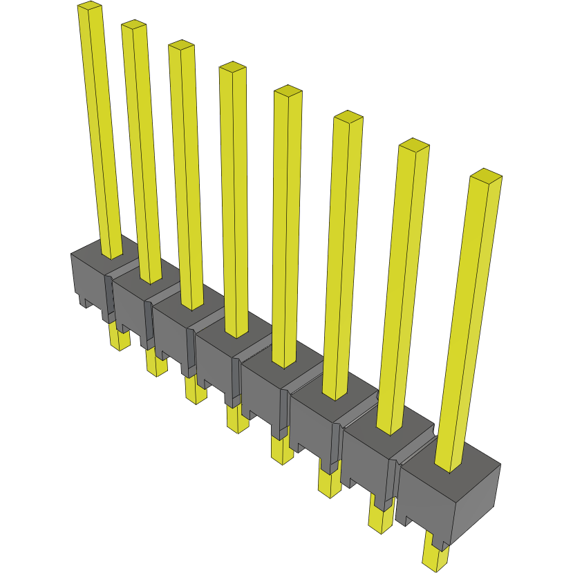 Samtec-HMTSW-108-22-T-S-435 Steckverbinderleisten und Leiterplattenbuchsen Conn Unshrouded Header HDR 8 POS 2.54mm Solder ST Thru-Hole Bulk
