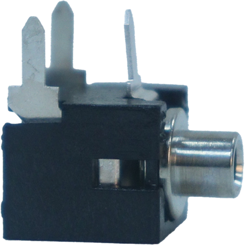 Switchcraft-MDPC2ARA Connector Audio and Video Conn Subminiature Phone Jack F 2 POS Solder RA Thru-Hole 3 Terminal 1 Port