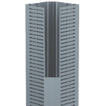 Wiring Ducts Corner Strip Rectangular Screw Polyvinyl Chloride Light Gray