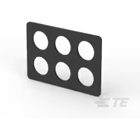 TE Connectivity-2029442-1 连接器配件 Connector Accessories Spacer Straight Silicone Black Package