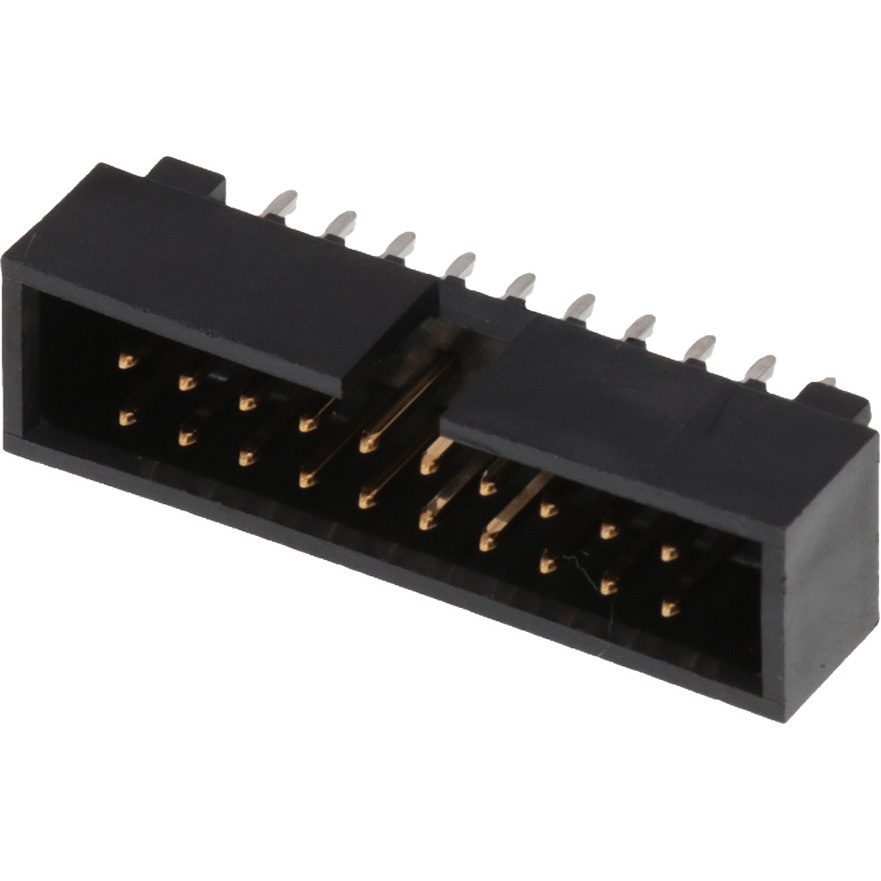 Molex-0702462001 Steckverbinderleisten und Leiterplattenbuchsen Conn Shrouded Header (4 Sides) HDR 20 POS 2.54mm Solder ST Top Entry Thru-Hole C-Grid Tray