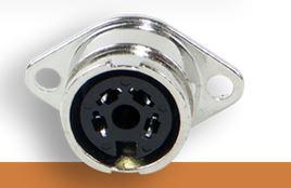 Switchcraft-57HB3FX Connector Circular Conn Circular DIN SKT 3 POS Solder ST Panel Mount 3 Terminal 1 Port