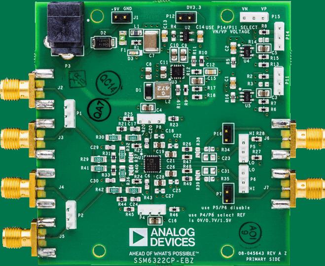 Analog Devices-SSM6322CP-EBZ Amplifier IC Development Boards and Kits SSM6322 Audio Amplifier Evaluation Board