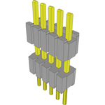 Conn Board Stacker HDR 5 POS 1.27mm Solder ST Thru-Hole Layer