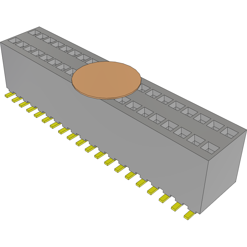 Samtec-RSM-120-02-T-D-K-TR Steckverbinderleisten und Leiterplattenbuchsen Conn Socket Strip SKT 40 POS 1.27mm Solder ST SMD T/R