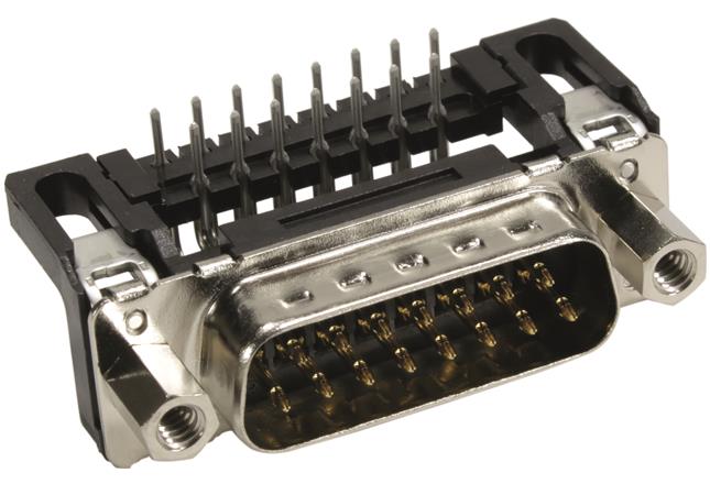 HARTING-09652226803 Steckverbinder, D-Sub Conn D-Sub M 15 POS 1.37mm Solder RA Thru-Hole 15 Terminal 1 Port