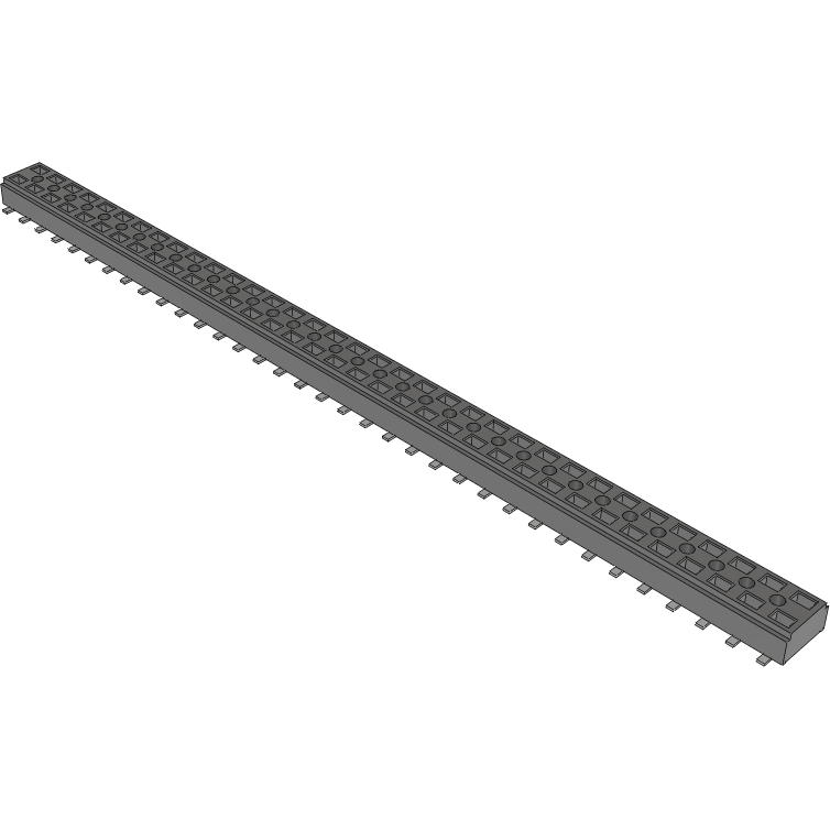 Samtec-CLT-135-02-L-D-BE-A Steckverbinderleisten und Leiterplattenbuchsen Conn Socket Strip SKT 70 POS 2mm Solder ST Bottom Entry SMD TIGER CLAW™ Tube