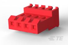 TE Connectivity-640601-4 连接器插头及 PCB 插座 Conn IDC Connector RCP 4Power POS 3.96mm IDT RA Cable Mount Bag/Box