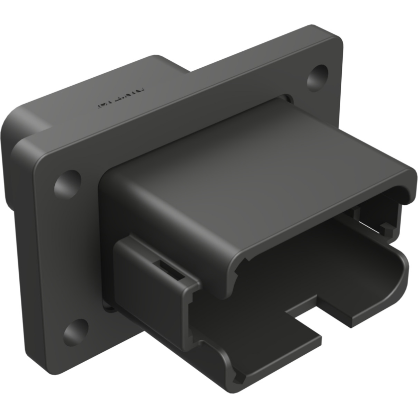 Amphenol-AT04-12PB-BL04 Connector Discrete Wire Housing Conn Housing RCP 12 POS Crimp ST Flange Mount Black Box