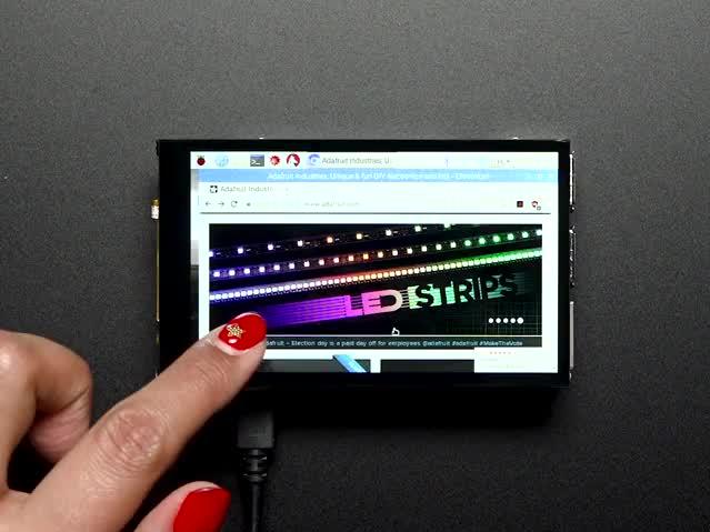 Adafruit Industries-3578 Entwicklungssätze und Werkzeuge Pimoroni HyperPixel - 3.5" Hi-Res Display for Raspberry Pi