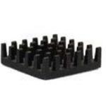 Heat Sink Passive BGA Pin Array Adhesive Aluminum 19°C/W Black Anodized