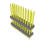 Conn Board Stacker HDR 20 POS 2.54mm Solder ST Top Entry Thru-Hole Bulk