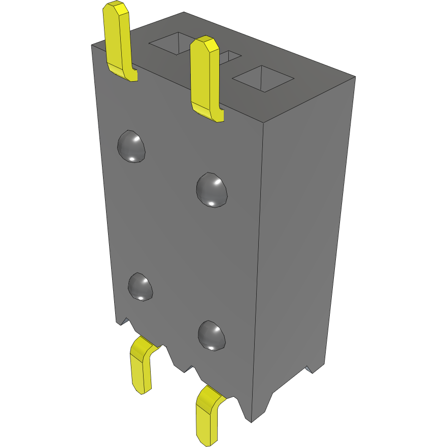 Samtec-SSM-102-LM-SH Steckverbinderleisten und Leiterplattenbuchsen Conn Socket Strip SKT 2 POS 2.54mm Solder RA Side Entry SMD Tube