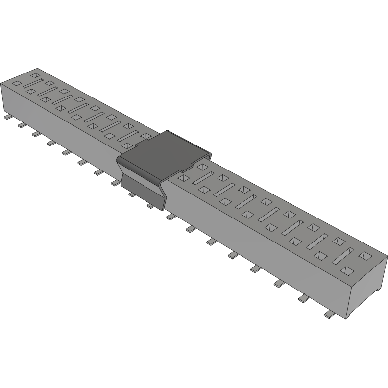 Samtec-HLE-118-02-L-DV-A-P-TR Steckverbinderleisten und Leiterplattenbuchsen Conn Socket Strip SKT 36 POS 2.54mm Solder ST Top Entry SMD TIGER BEAM™ T/R