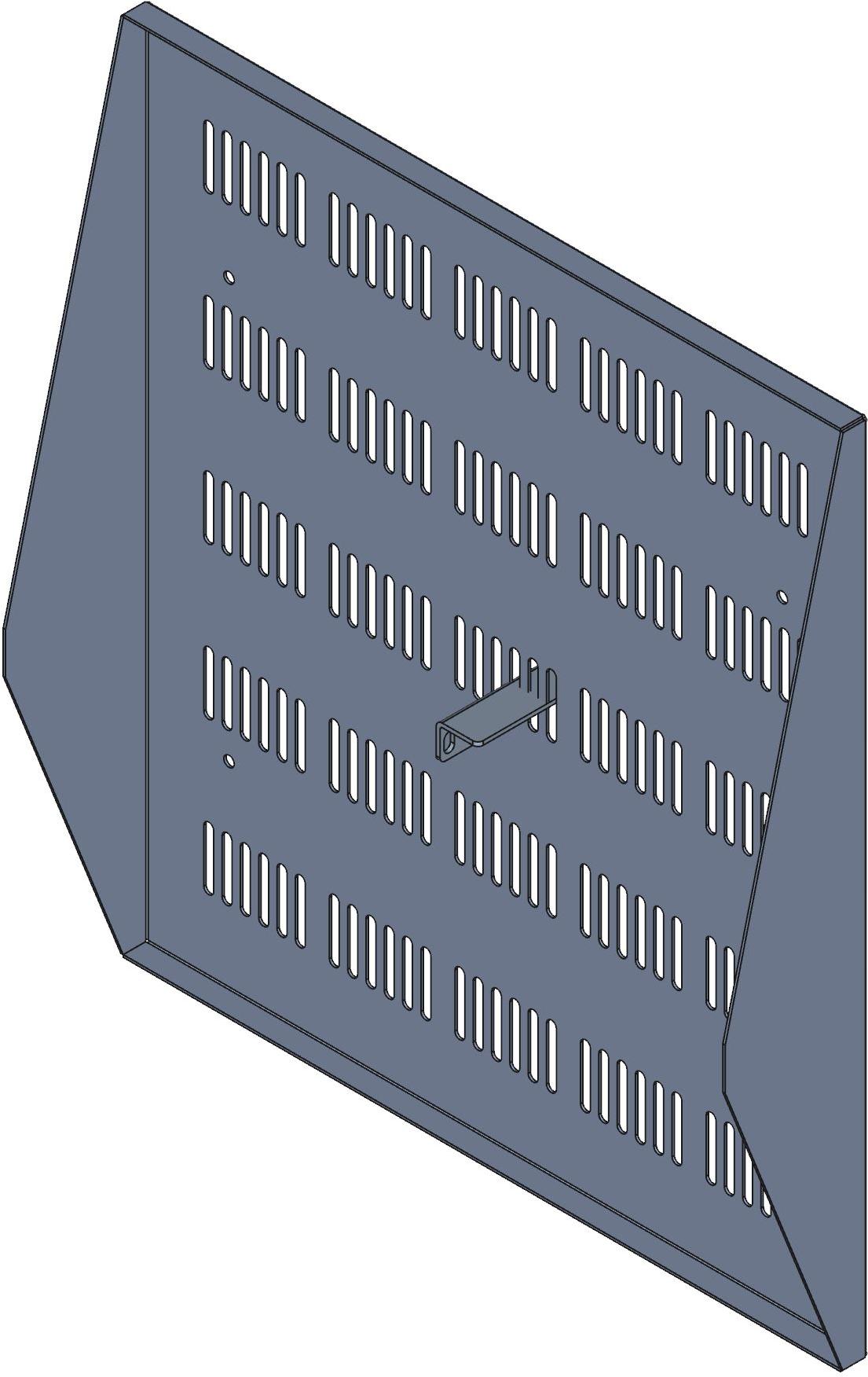 Hammond Manufacturing-DNDMV19BK1 null Two Post Centered Shelf, Steel, Black Color, 483mm Product Length, 495mm Product Depth, 89mm Product Height