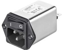 Schaffner-FN9266S-10-06 Spannungsversorgungseingangsmodule Power Entry Module Filtered M 3 POS 250VAC 10A Switch ST 1 Port