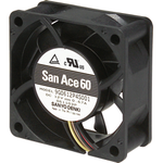 DC Fan Axial Ball Bearing 48V 36V to 72V 49.4CFM/14.8CFM 53dB/19dB 60 X 60 X 25mm High Air Flow/High Static Pressure