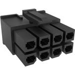 HSG, RCPT, FEM, 8POSN, 2ROW, CRP, 5.7mm PITCH