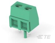 TE Connectivity-3-282836-1 连接器接线板 Conn Terminal Block F 2 POS 5mm Screw ST Thru-Hole 13.5A/Contact Tray