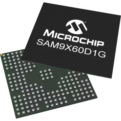 Microchip Technology-SAM9X60D1G-I/4FB Microprocesseur MPU SAM9X60 RISC 32bit 600MHz 233-Pin TFBGA Tray