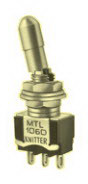 knitter-switch-MTL106E Kippschalter Switch Toggle ON OFF ON SPDT Locking Lever Solder Tag 6A 250VAC 30VDC Panel Mount with Threads