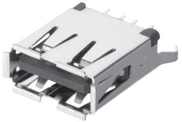 Omron-XM7A-0441 Connector USB Conn USB 2.0 Type A RCP 4 POS Solder ST Thru-Hole 4 Terminal 1 Port