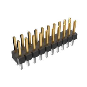 Amphenol Communications Solutions-67997-420HLF Steckverbinderleisten und Leiterplattenbuchsen BergStik®, Board to Board connector, Unshrouded vertical header, Through Hole, Double Row, 20 Positions, 2.54 mm (0.100in) Pitch