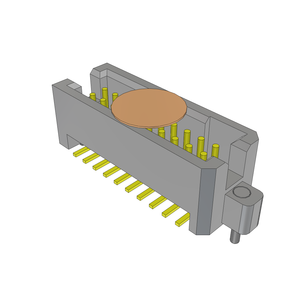 Samtec-TFM-110-02-S-D-SN-K-TR Connector Headers and PCB Receptacles Conn Shrouded Header (4 Sides) HDR 20 POS 1.27mm Solder ST Top Entry SMD TIGER EYE™ T/R