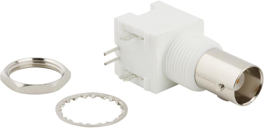 Amphenol RF-031-5431-10RFX Connector RF Conn BNC 0Hz to 1GHz 50Ohm Solder RA Thru-Hole RCP Gold Tray